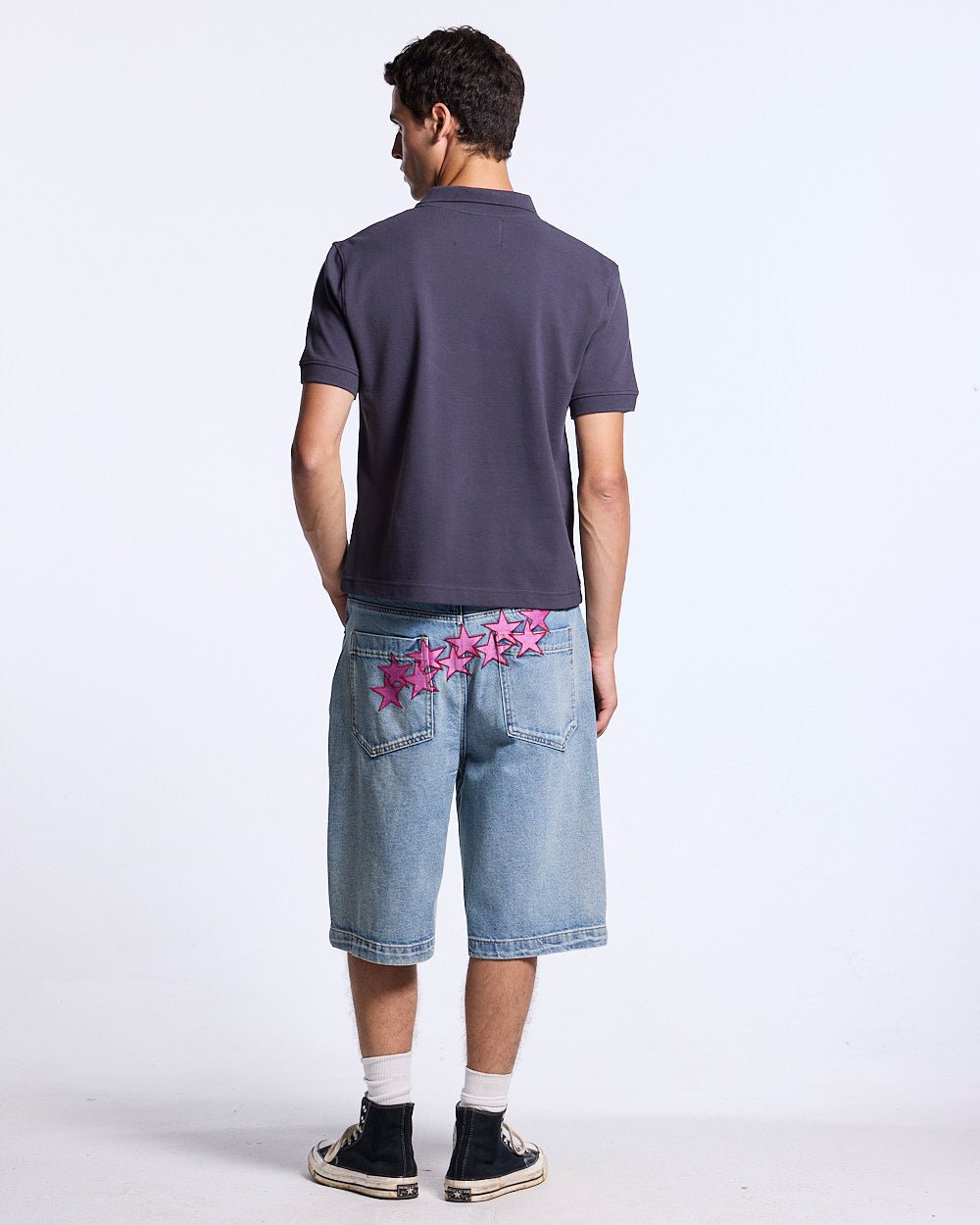 STARS V2 SHORTS LIGHT DENIM - Cold Culture