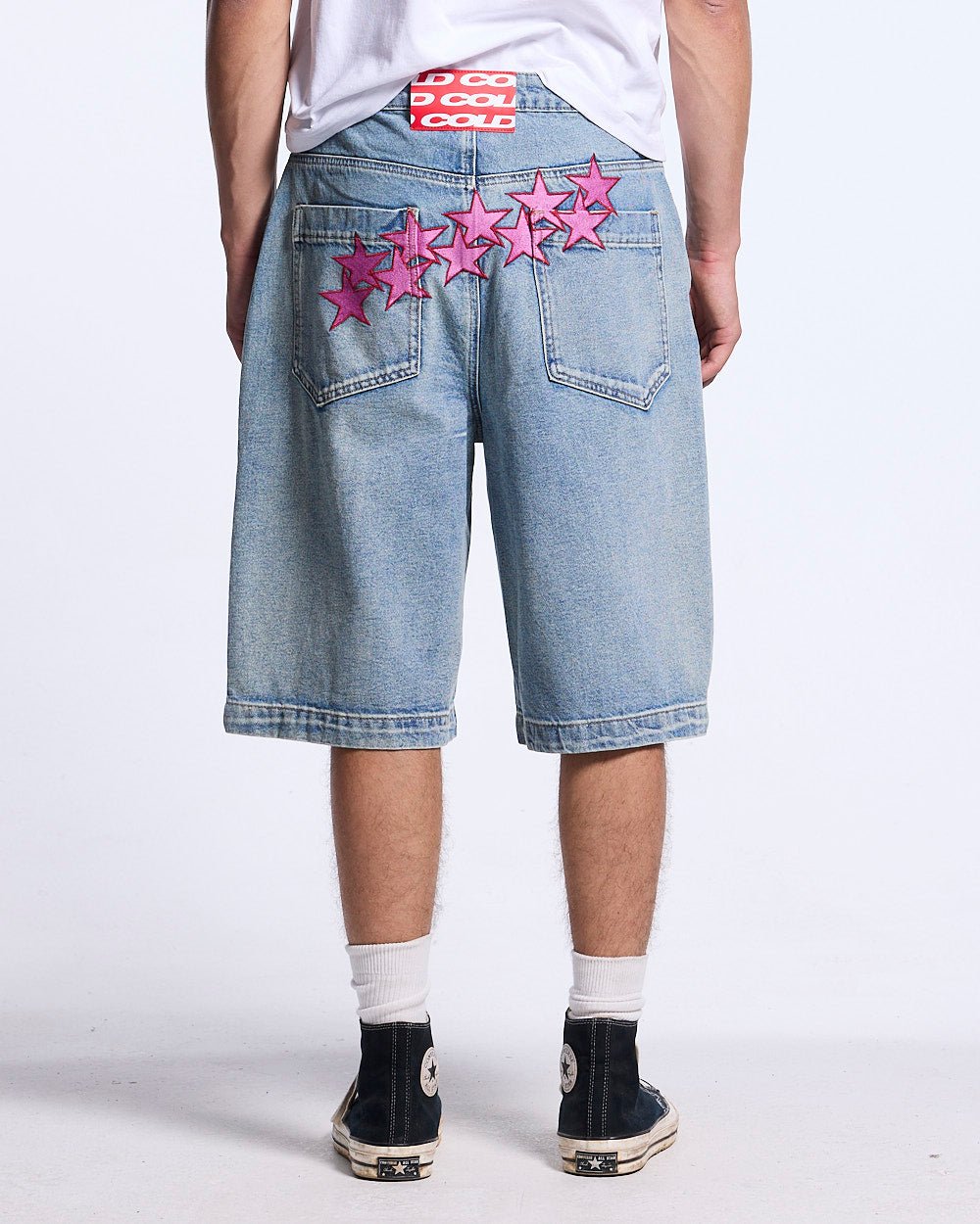 STARS V2 SHORTS LIGHT DENIM - Cold Culture
