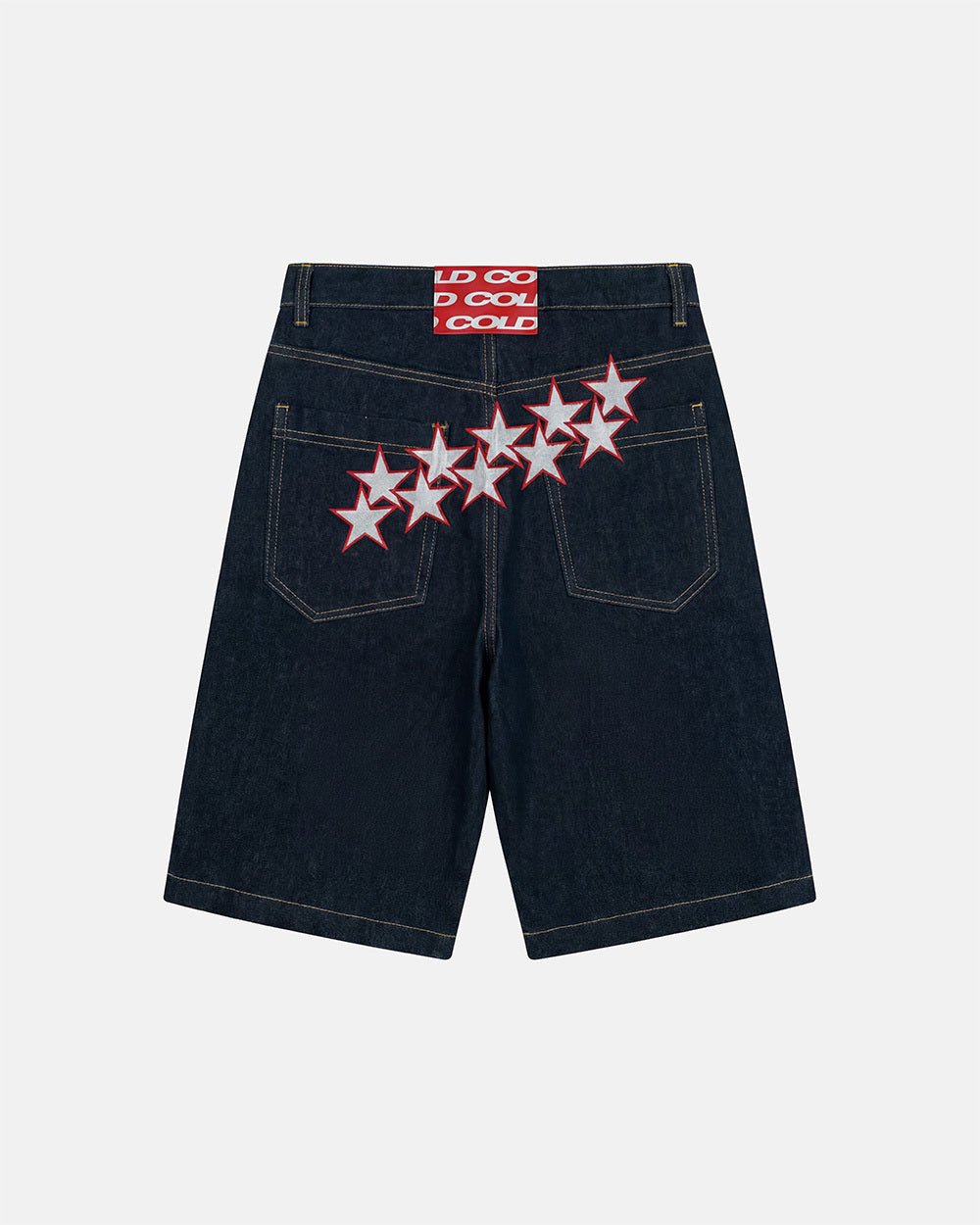 STARS V2 SHORTS RAW DENIM - Cold Culture