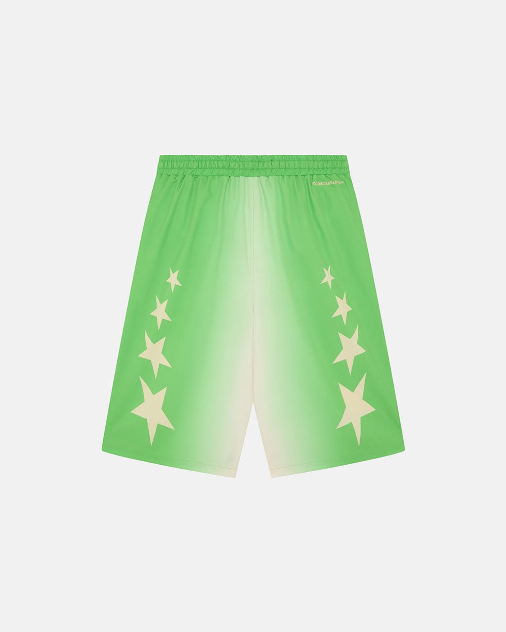 STARS WIDE SWIM SHORTS GREEN - COLD CULTURE