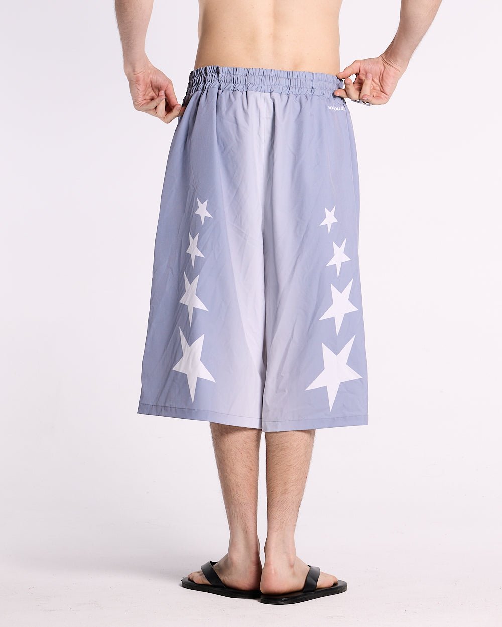 STARS WIDE SWIM SHORTS LILAC - COLD CULTURE