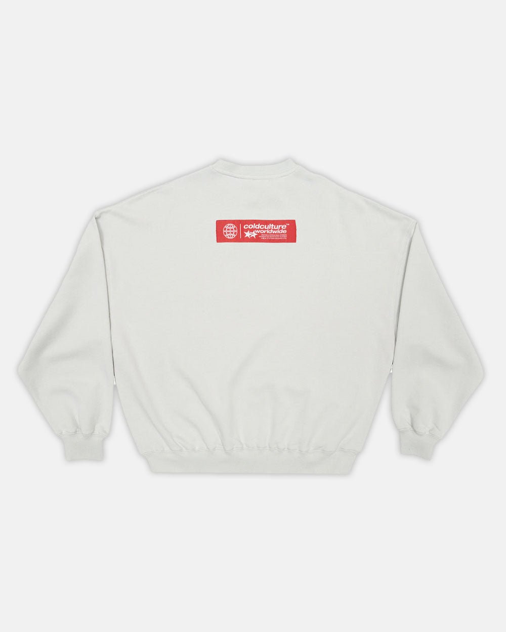 STATUS PATCH CREWNECK LIGHT GREY - COLD CULTURE