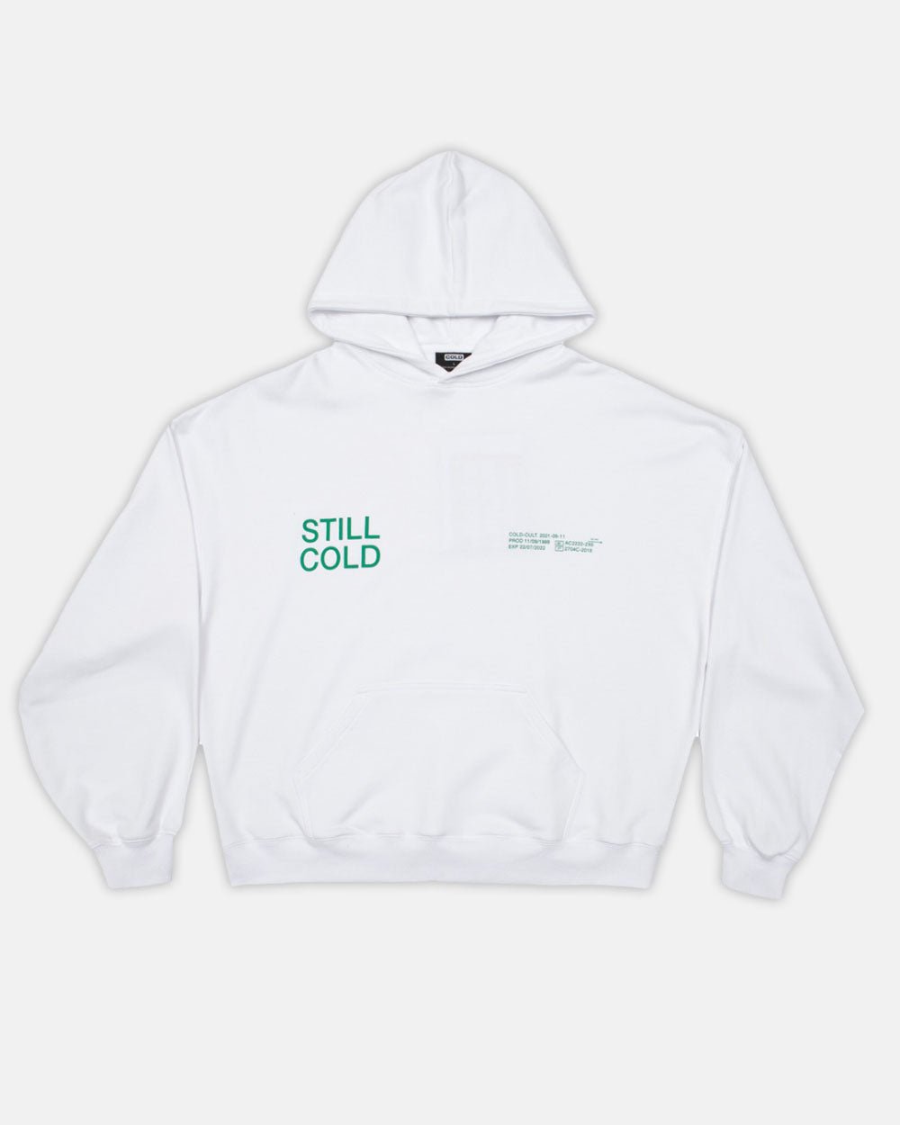 STILL COLD HOODIE WHITE - COLD CULTURE