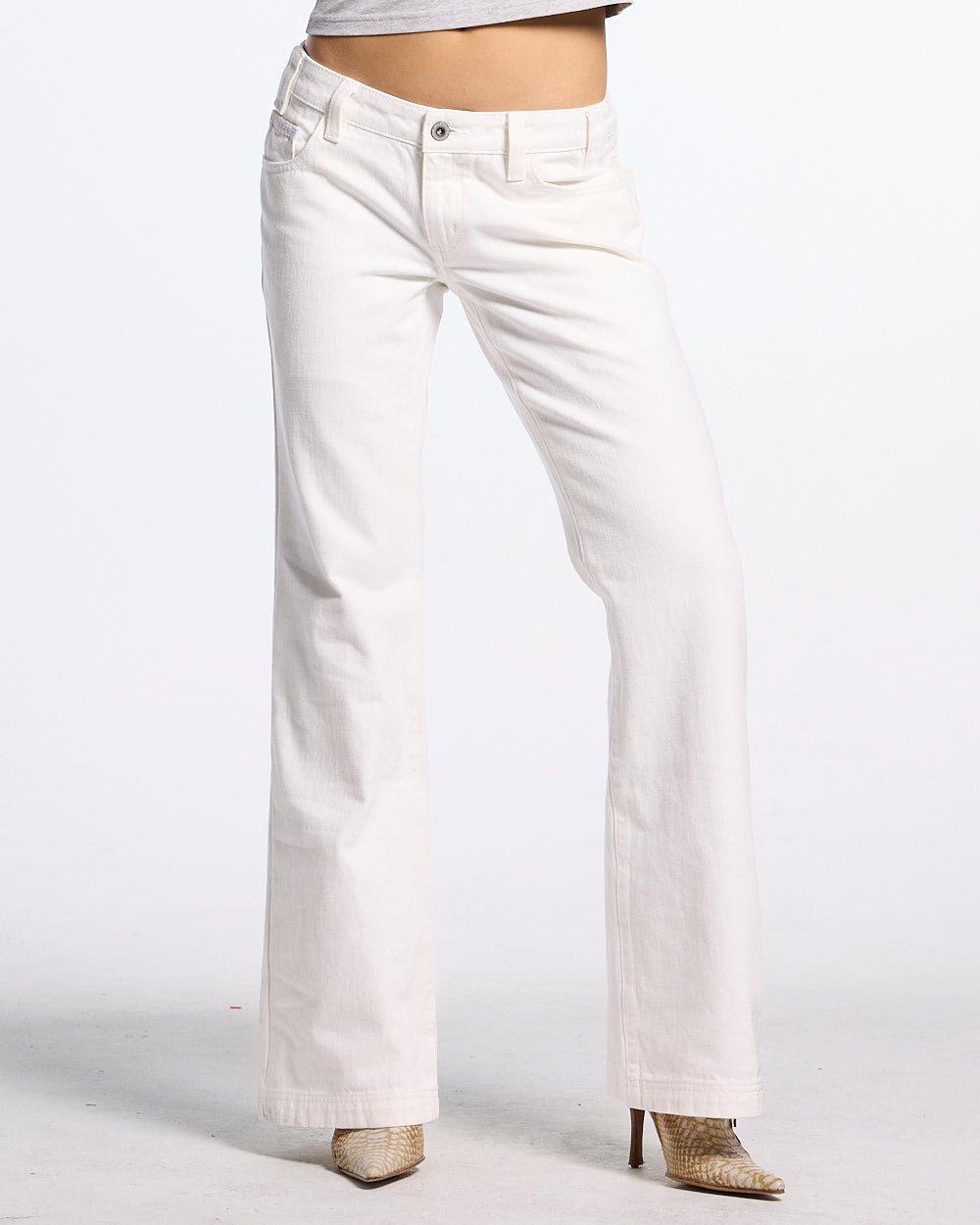 STIRRUP BOOTCUT WHITE - Cold Culture