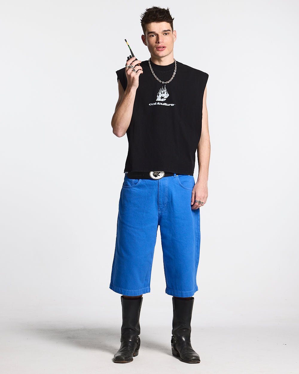 STITCHING JORTS TRUE BLUE - COLD CULTURE