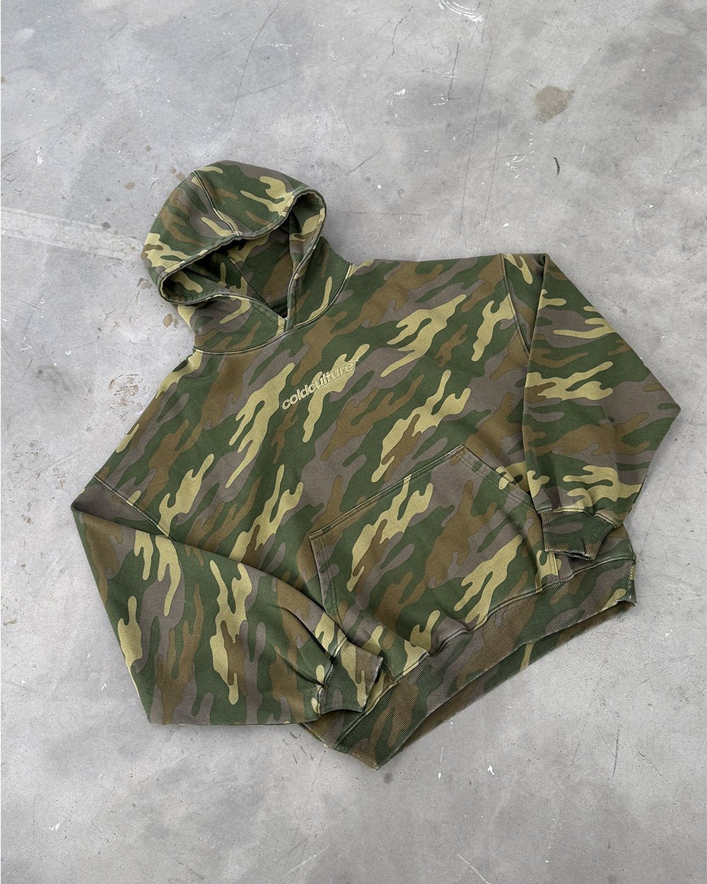 STRASS CAMO HOODIE - COLD CULTURE