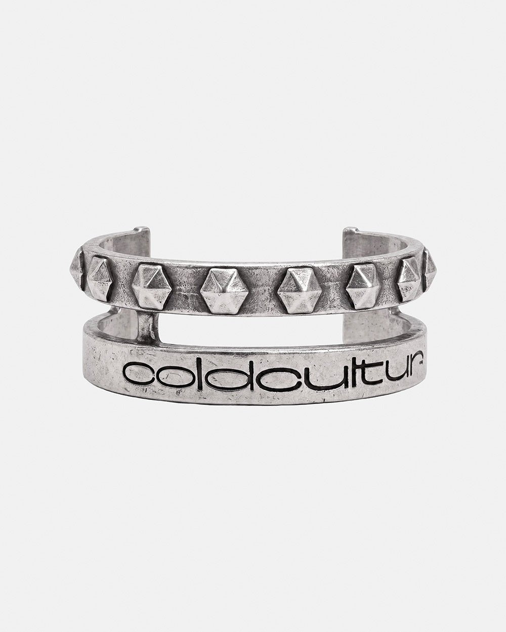 STUDDED BRACELET SILVER - Cold Culture