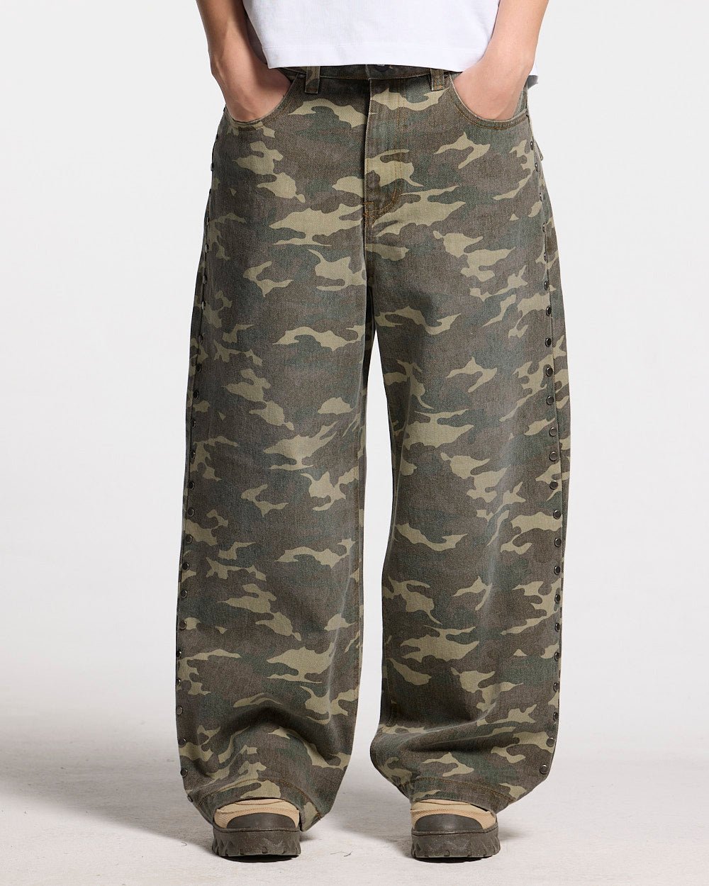STUDS PANTS CAMO - Cold Culture #woman