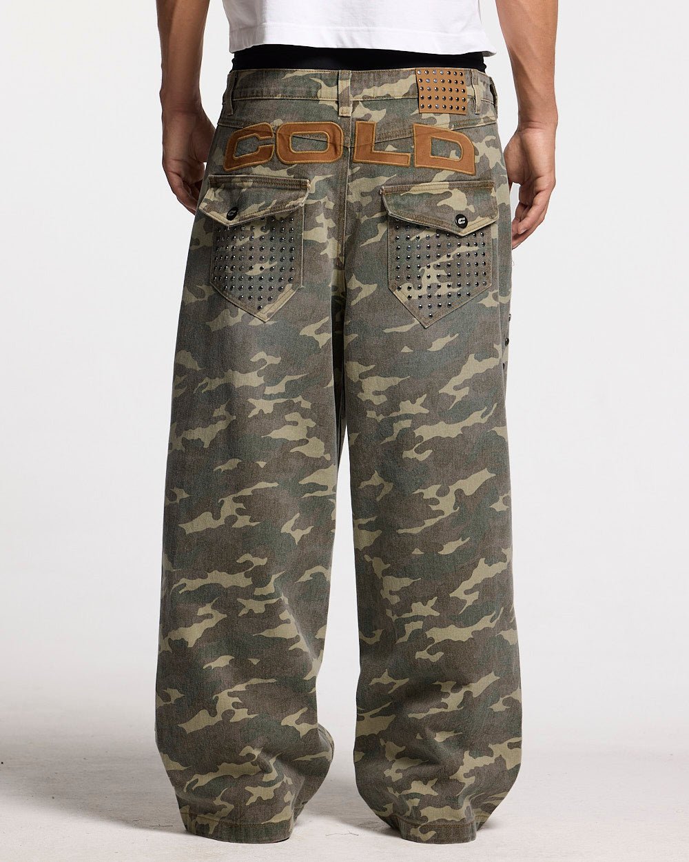 STUDS PANTS CAMO - Cold Culture #man