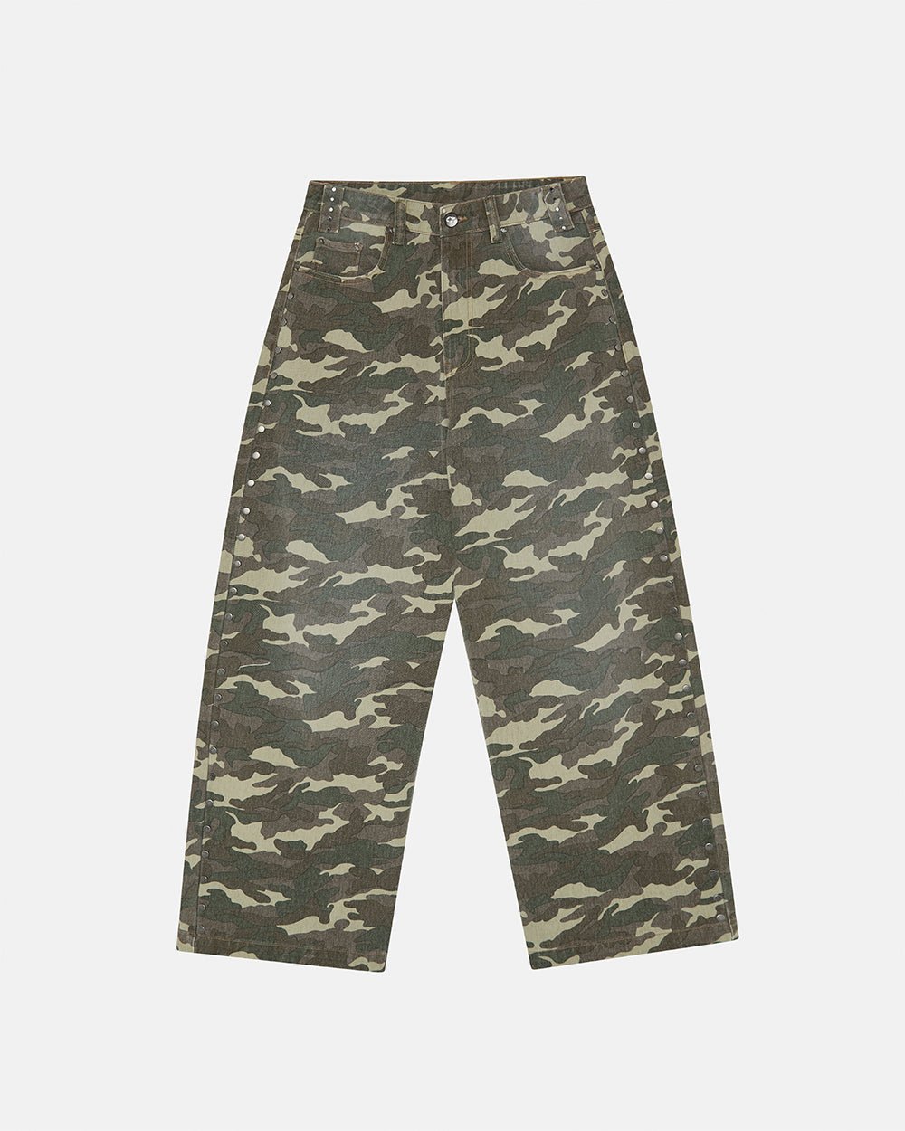 STUDS PANTS CAMO - Cold Culture