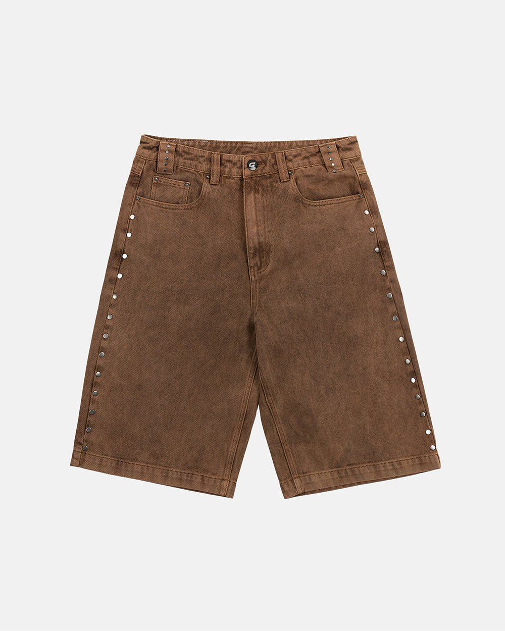 STUDS SHORT BROWN - Cold Culture