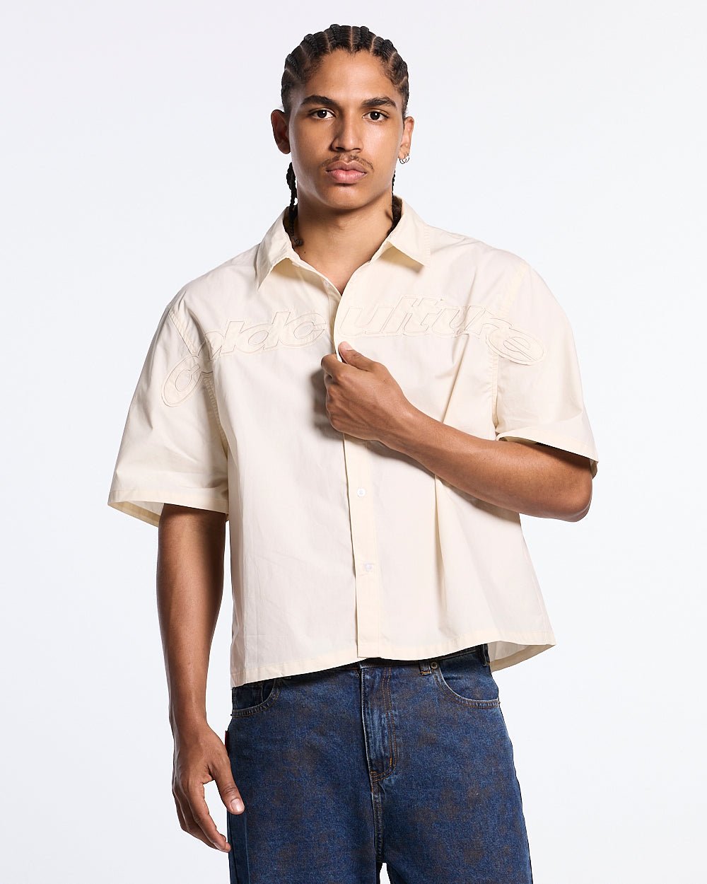 SUN DISTRESS SHIRT BEIGE - Cold Culture