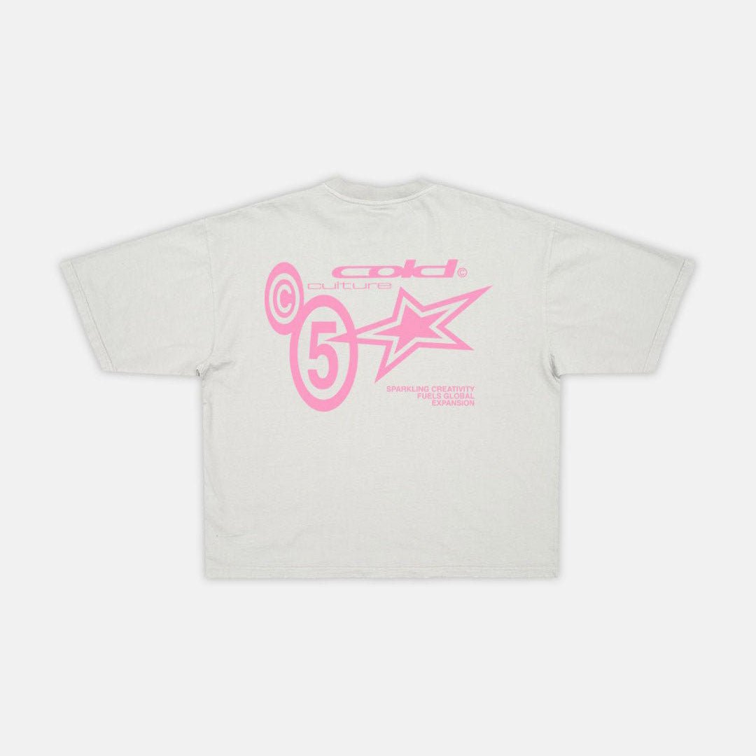 SUPERNOVA TEE PALE GREY - Cold Culture