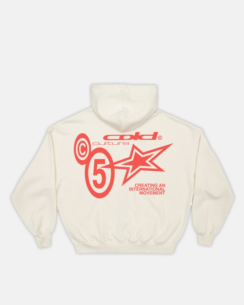 SUPERNOVA ZIP HOODIE IVORY WHITE - COLD CULTURE