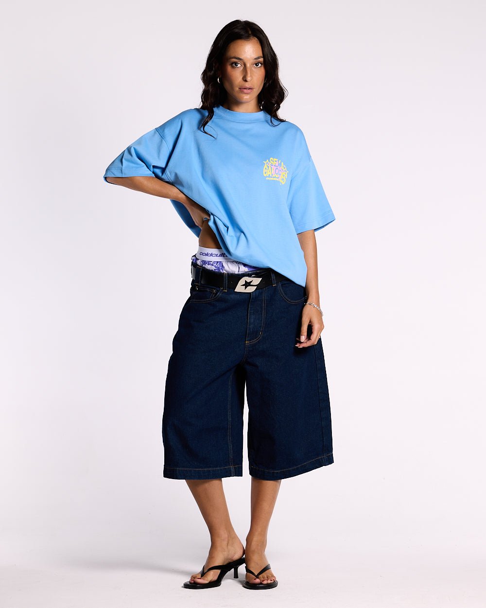 SWEET CALORIES TEE VISTA BLUE - COLD CULTURE