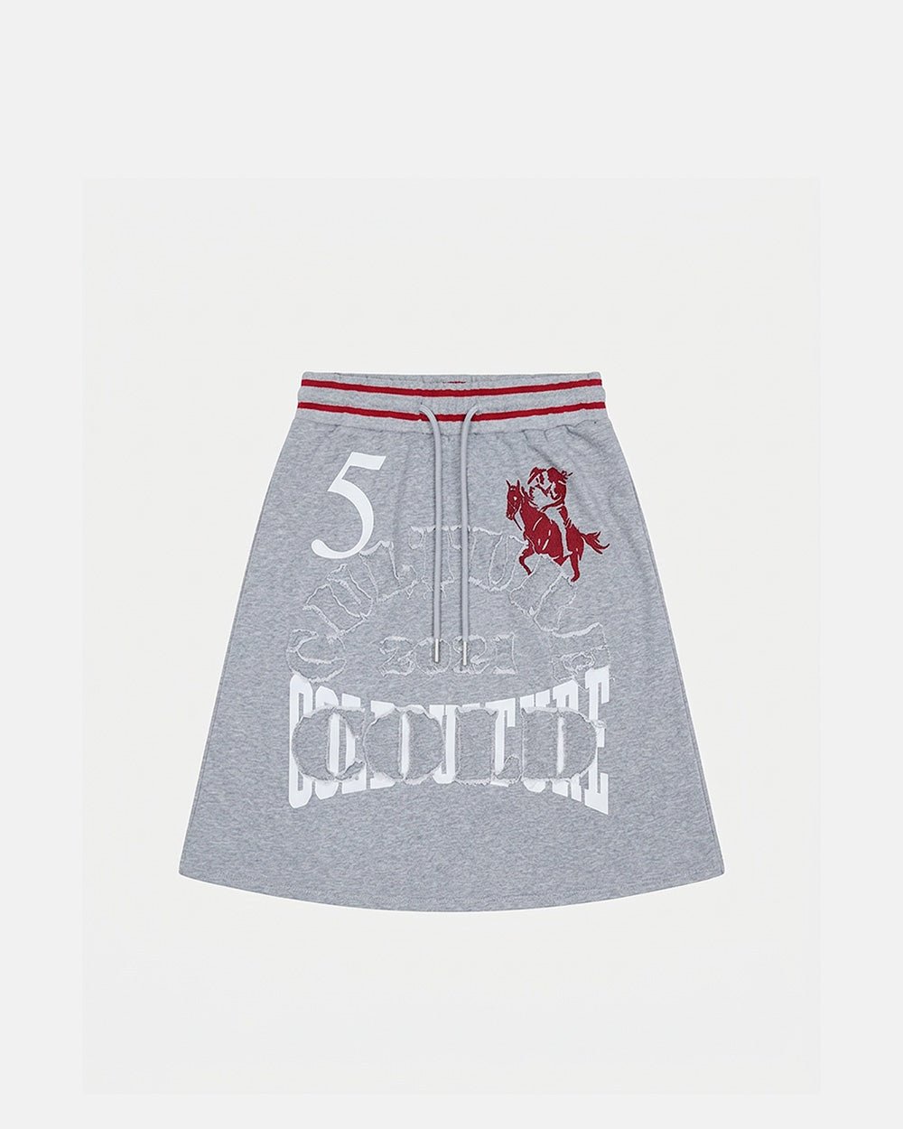 SWING SKIRT HEATHER GREY - Cold Culture