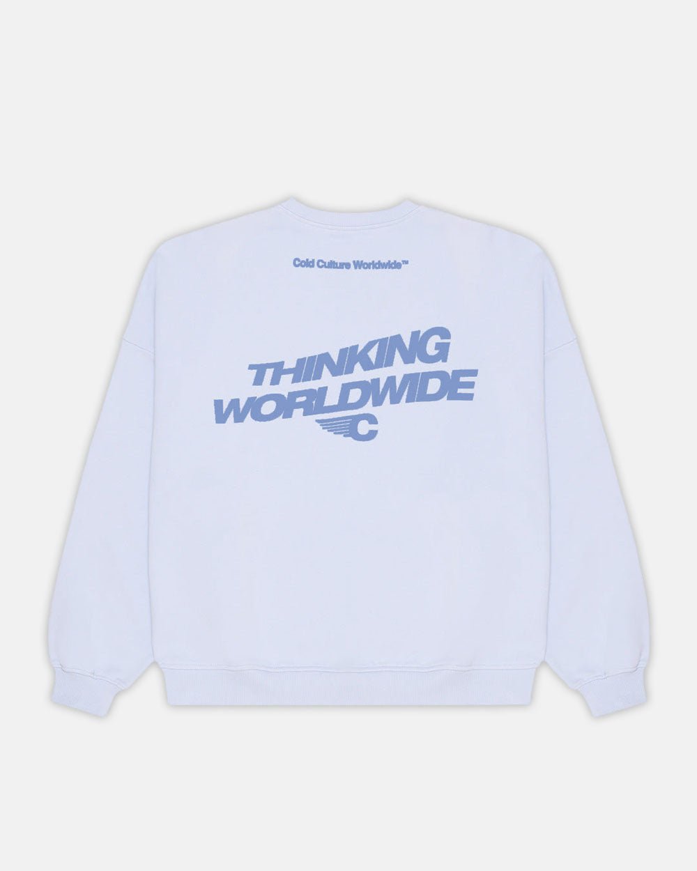 TAGLINE CREWNECK LIGHT BLUE - COLD CULTURE