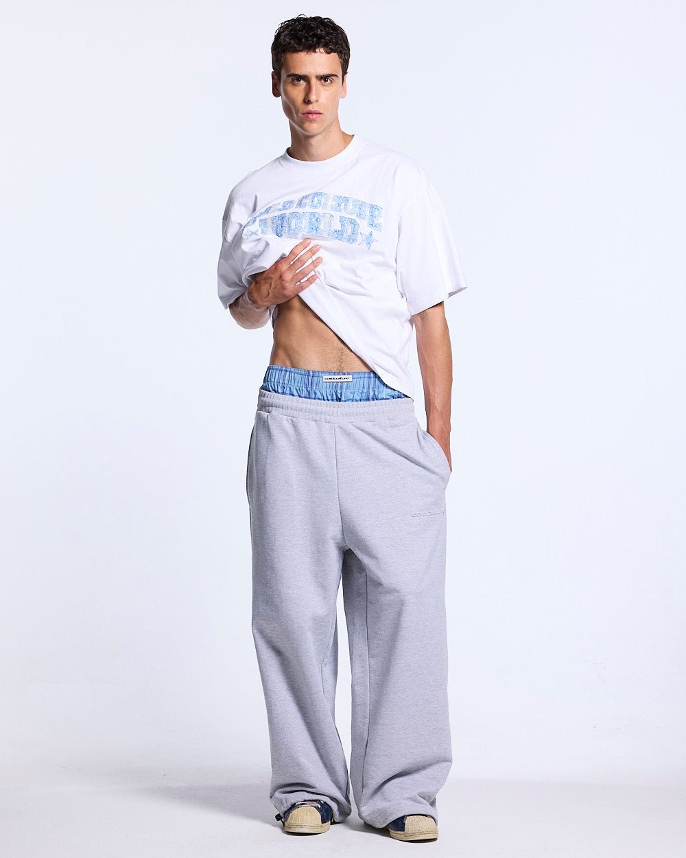 TAKE A PEAK SWEATPANTS HEATHER GREY - Cold Culture