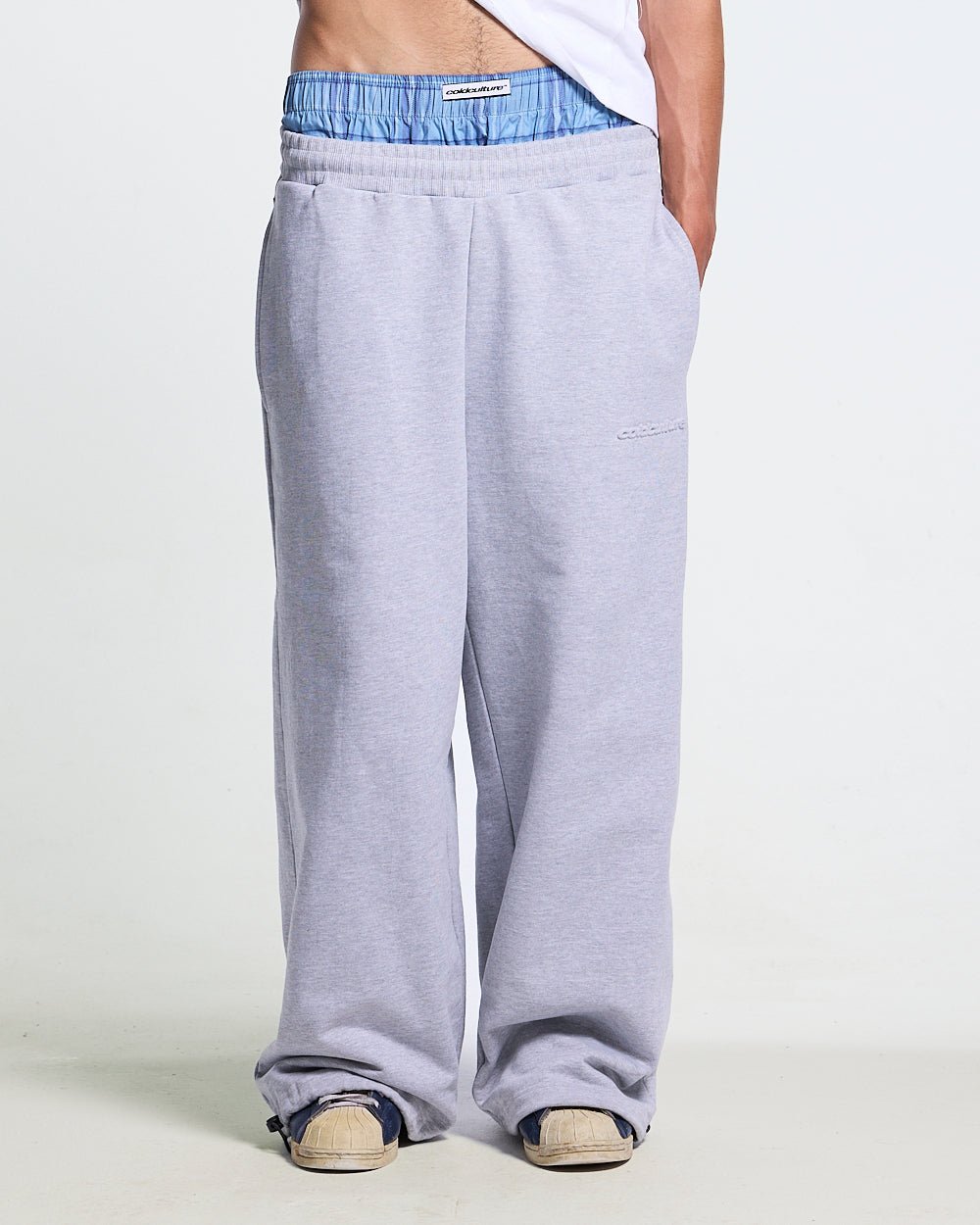 TAKE A PEAK SWEATPANTS HEATHER GREY - Cold Culture