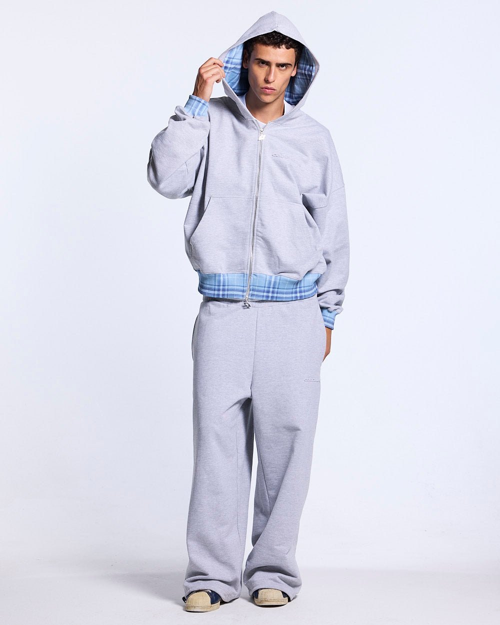 TAKE A PEAK ZIP HOODIE HEATHER GREY - Cold Culture