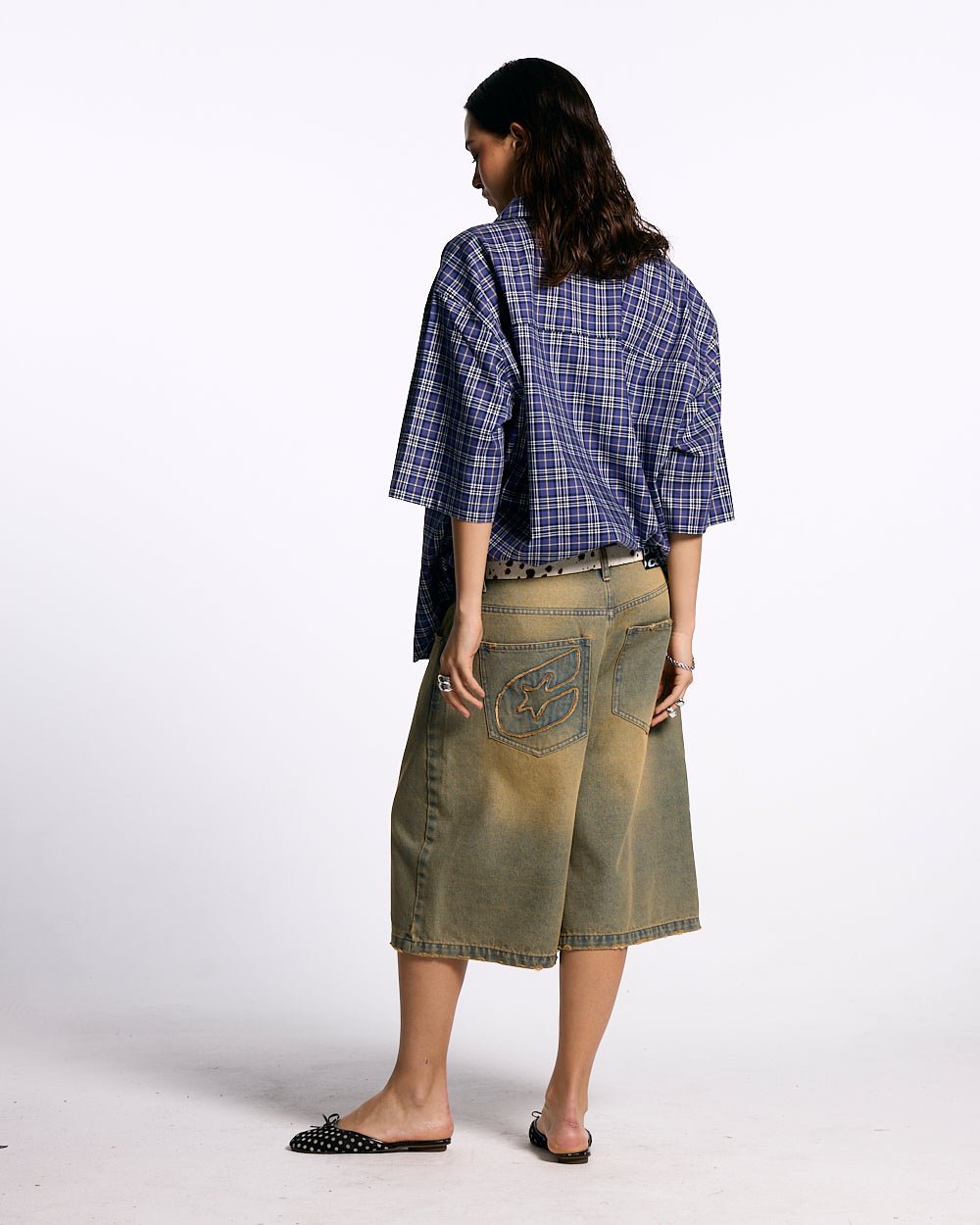 TARTAN C SHIRT DARK BLUE - COLD CULTURE
