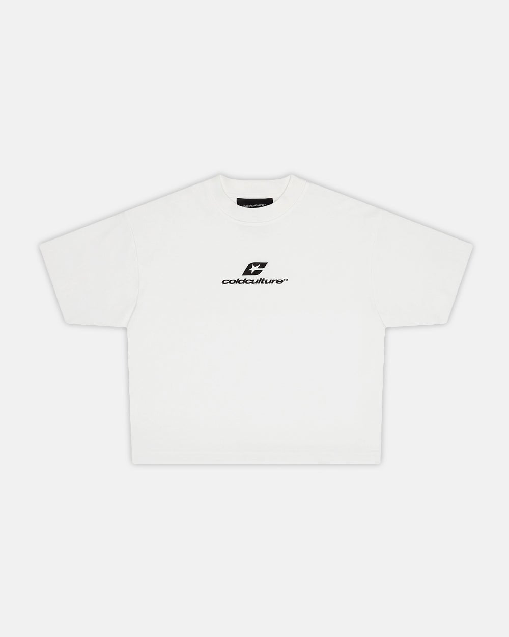 TARTAN CURVED TEE WHITE - Cold Culture