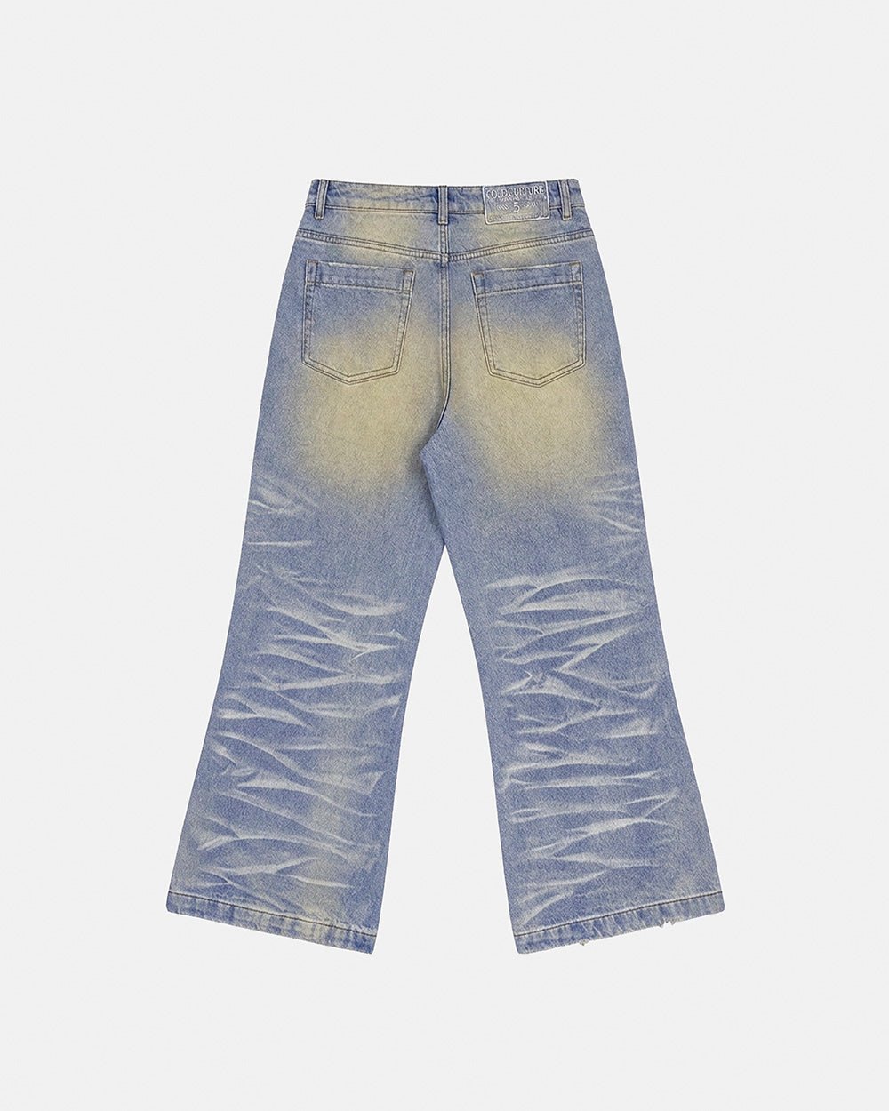 TATTERED PANTS LIGHT DENIM - Cold Culture