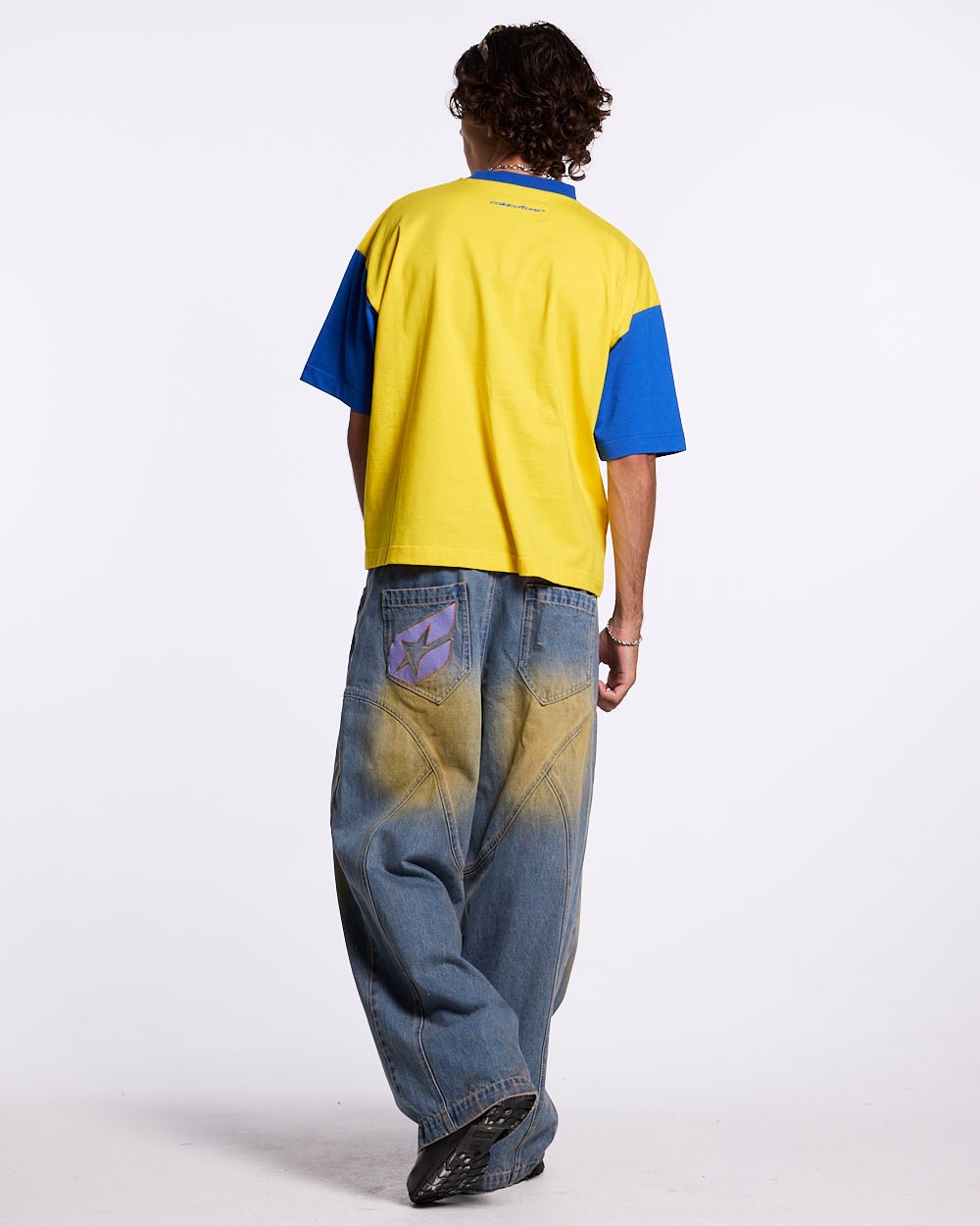 TEEN SPIRIT ERA TEE YELLOW AND BLUE - COLD CULTURE