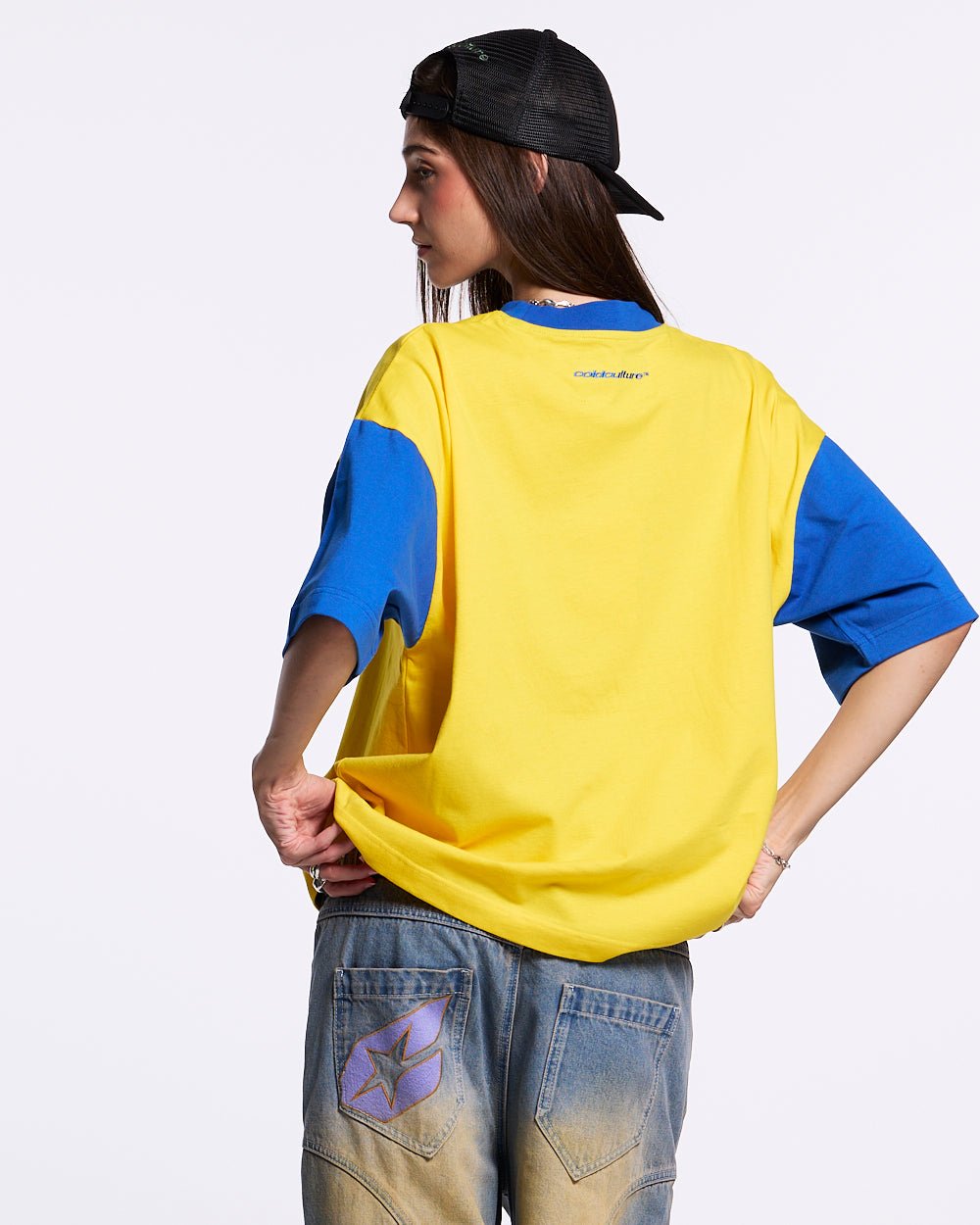 TEEN SPIRIT ERA TEE YELLOW AND BLUE - COLD CULTURE