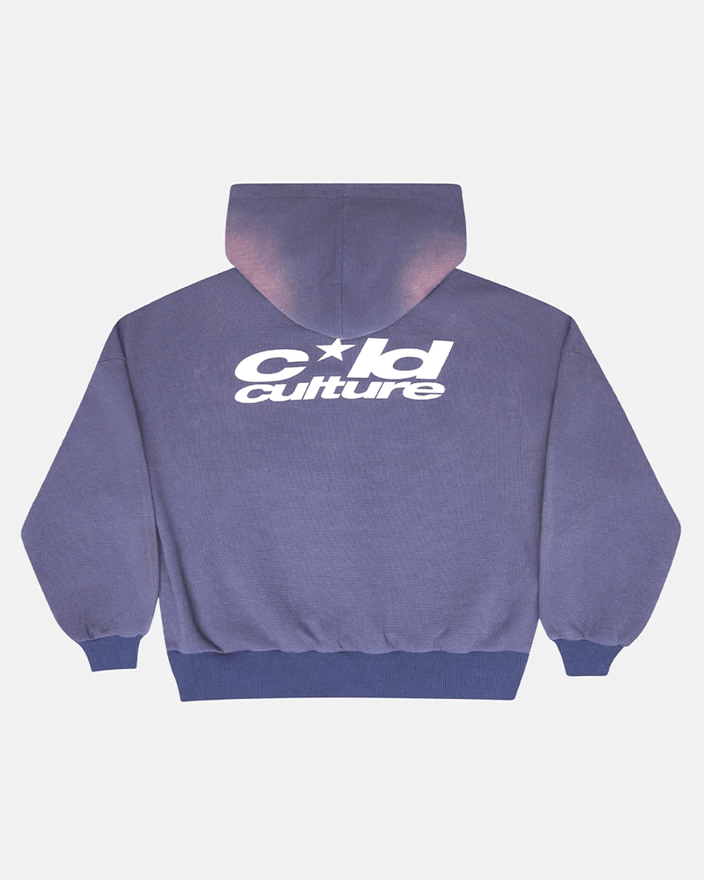 THERMAL ZIP HOODIE BLUE - Cold Culture