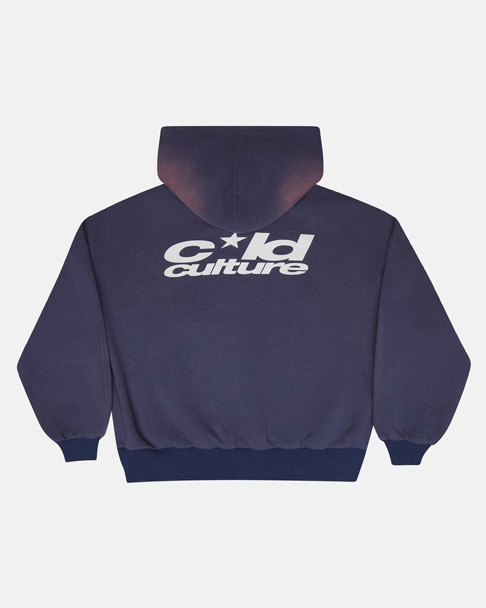 THERMAL ZIP HOODIE BLUE - Cold Culture