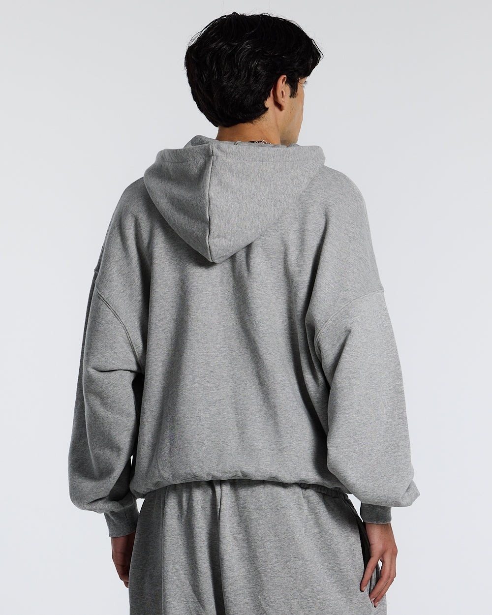 THINKING ZIP HOODIE ASH GREY - COLD CULTURE