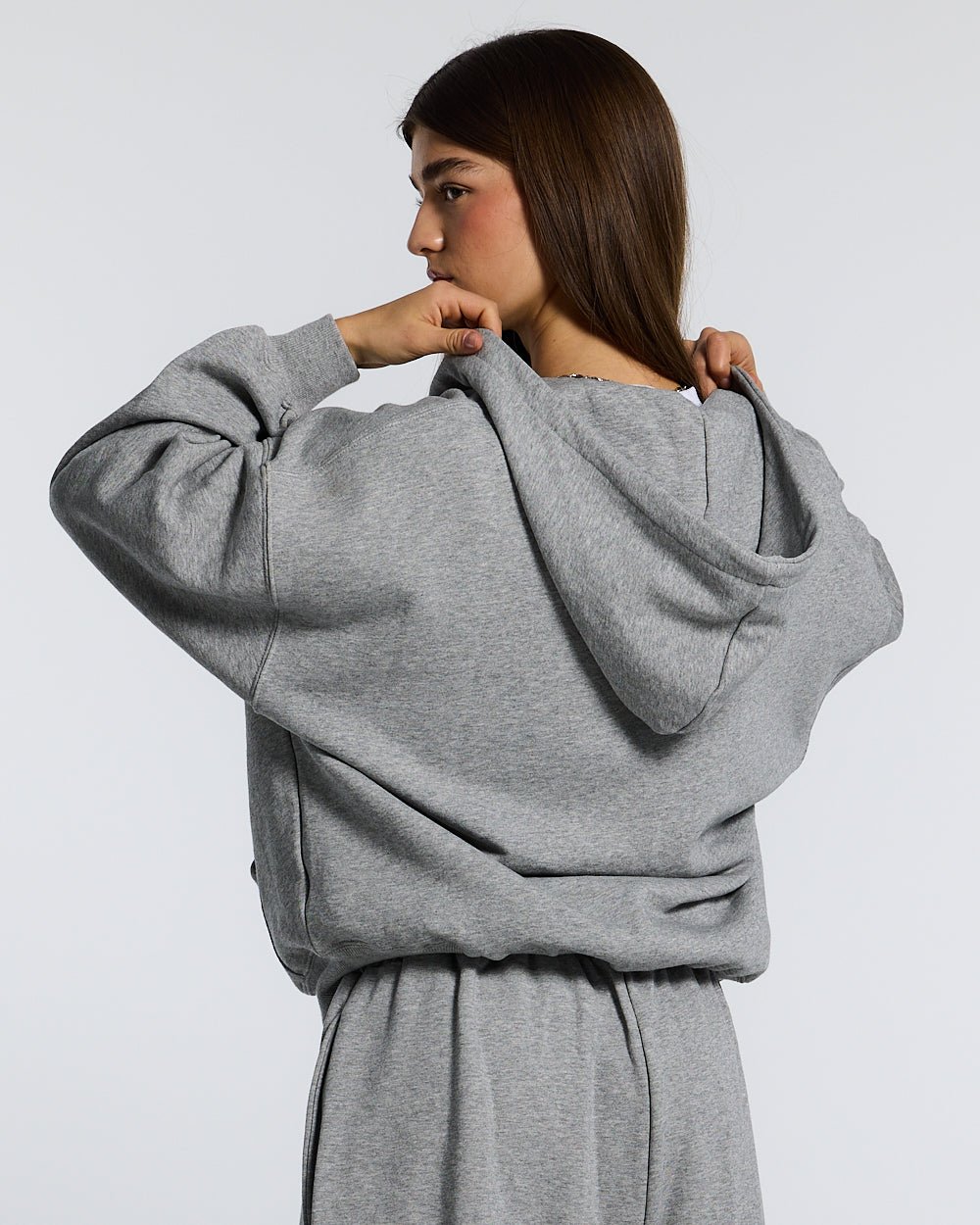 THINKING ZIP HOODIE ASH GREY - COLD CULTURE