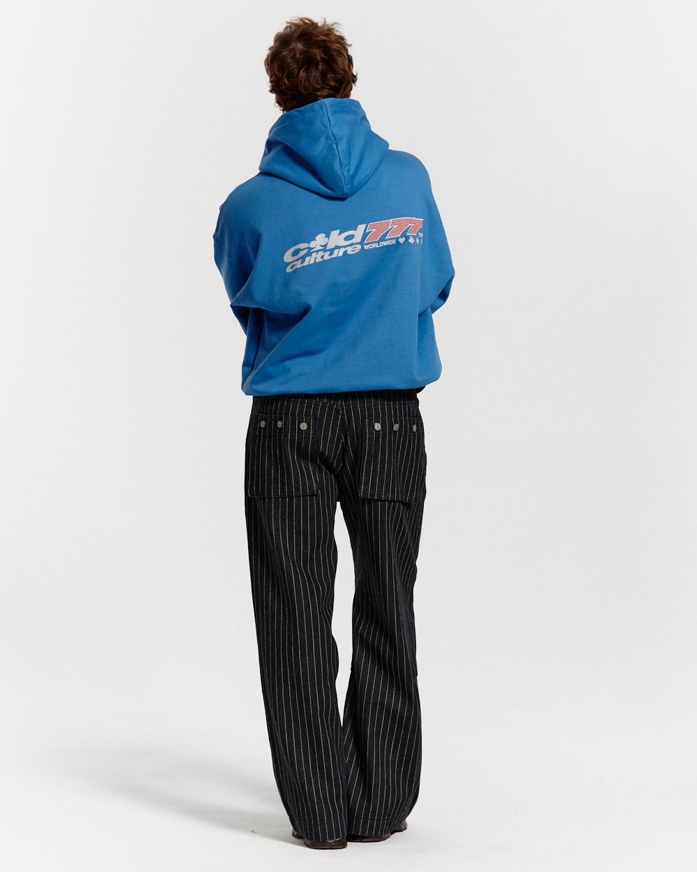 THREE SEVENS HOODIE CAPRI BLUE - COLD CULTURE