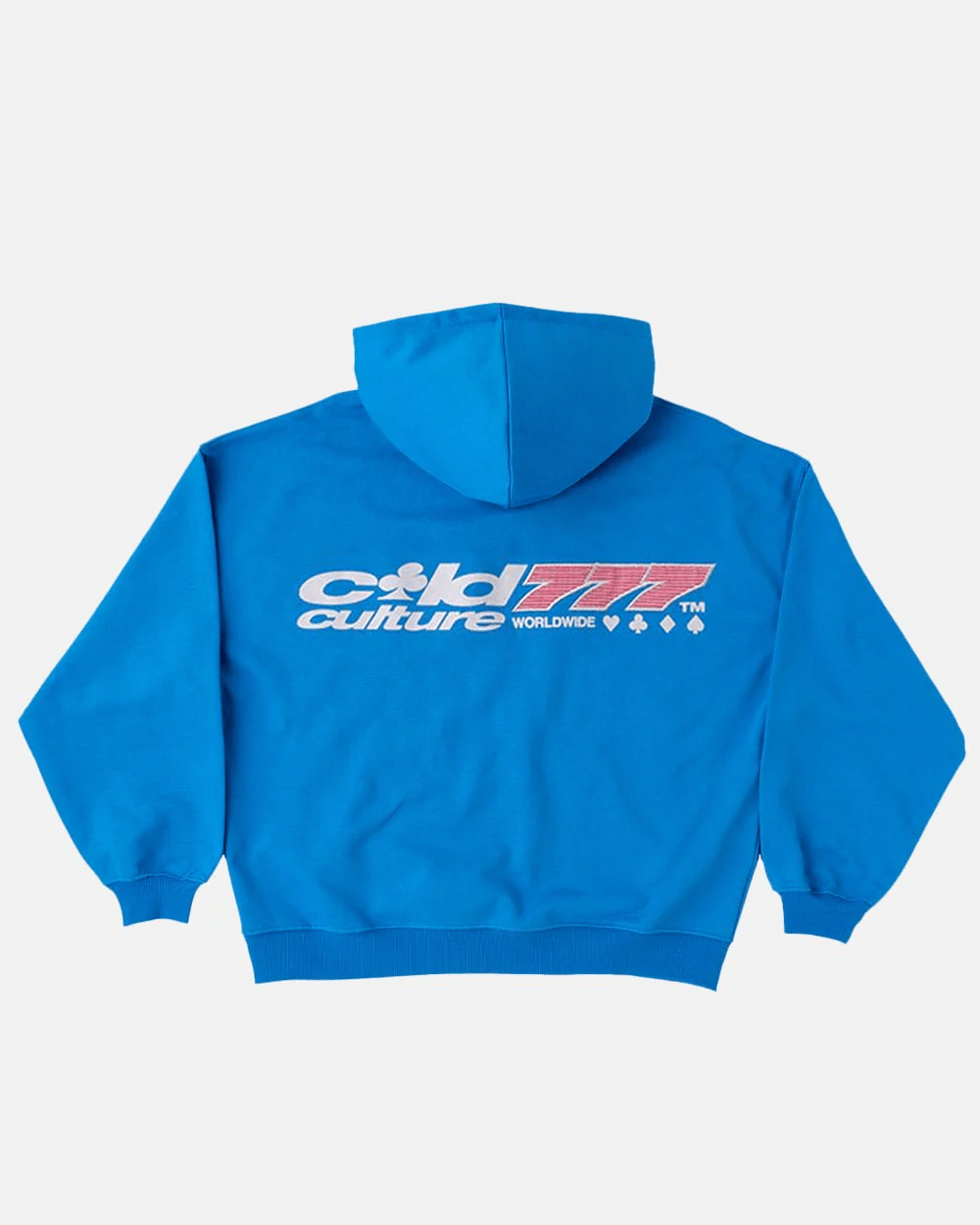 THREE SEVENS HOODIE CAPRI BLUE - COLD CULTURE