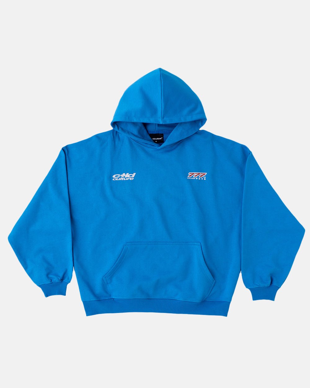 THREE SEVENS HOODIE CAPRI BLUE - COLD CULTURE