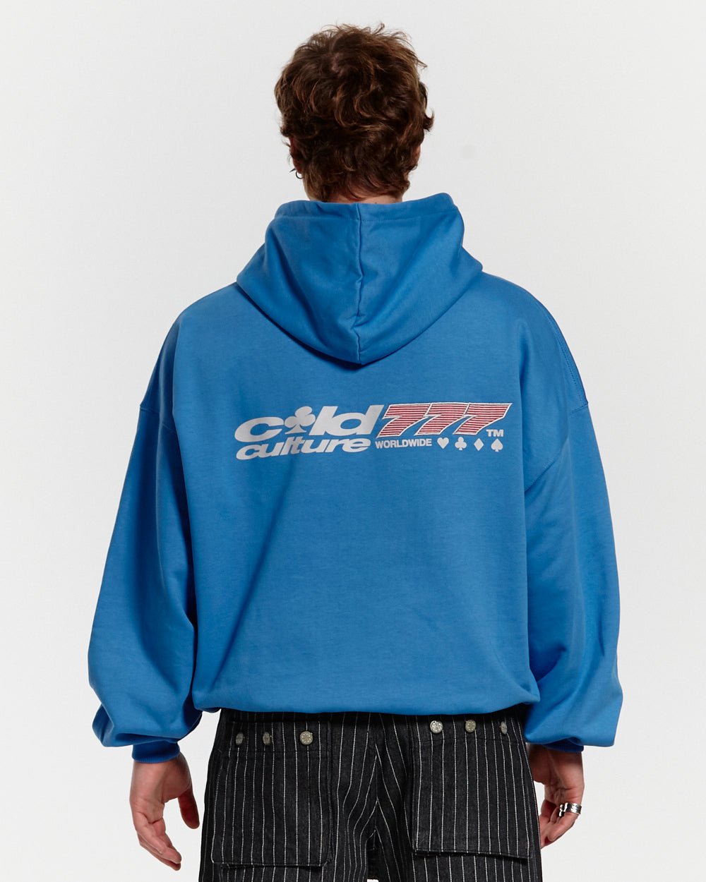 THREE SEVENS HOODIE CAPRI BLUE - COLD CULTURE