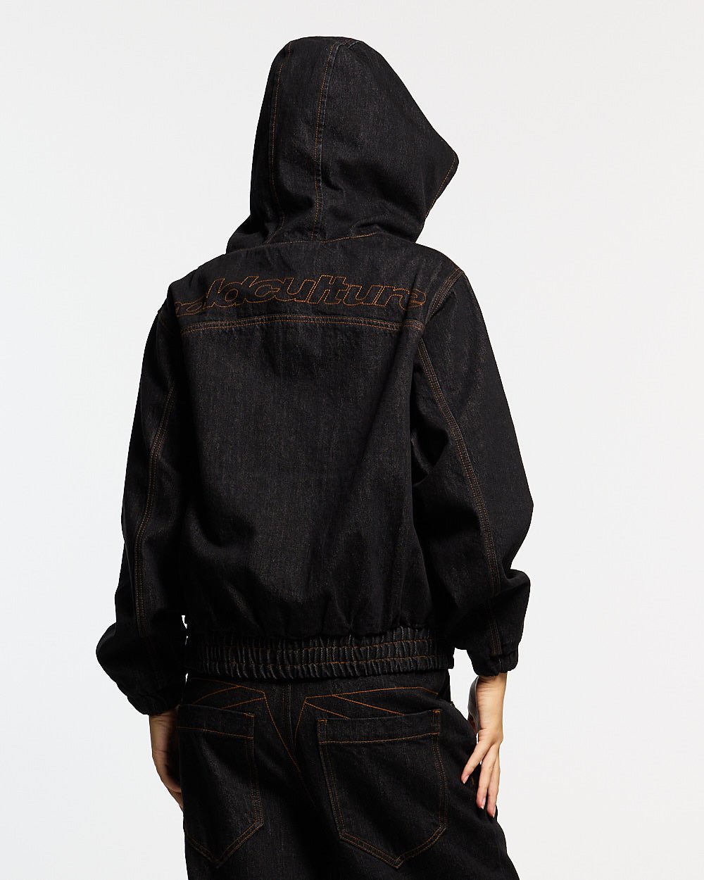 TOP BOY JACKET BLACK DENIM - Cold Culture