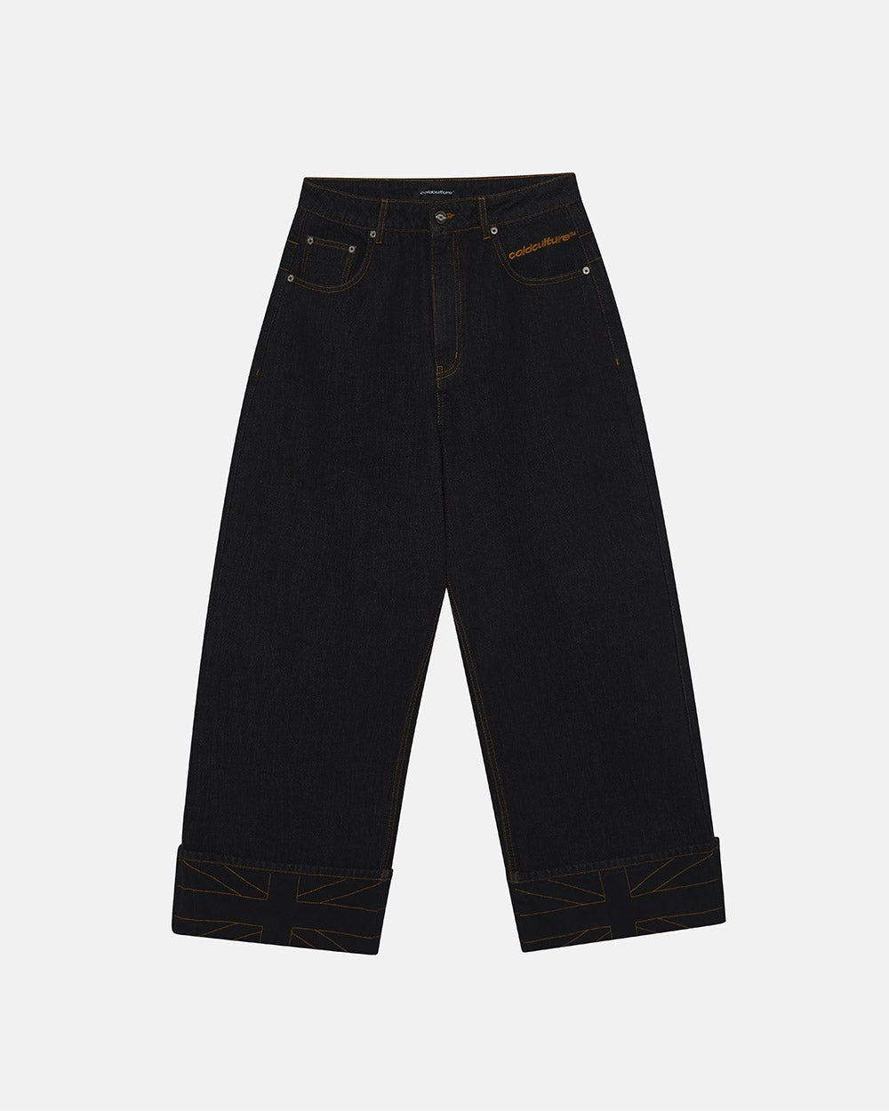 TOP BOY PANTS BLACK DENIM - Cold Culture