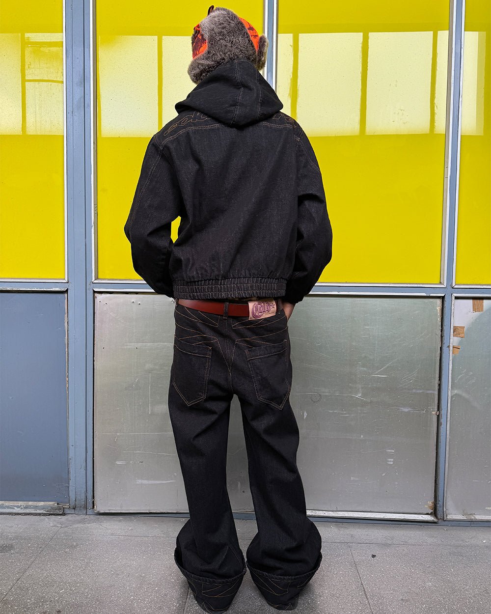 TOP BOY PANTS BLACK DENIM - Cold Culture