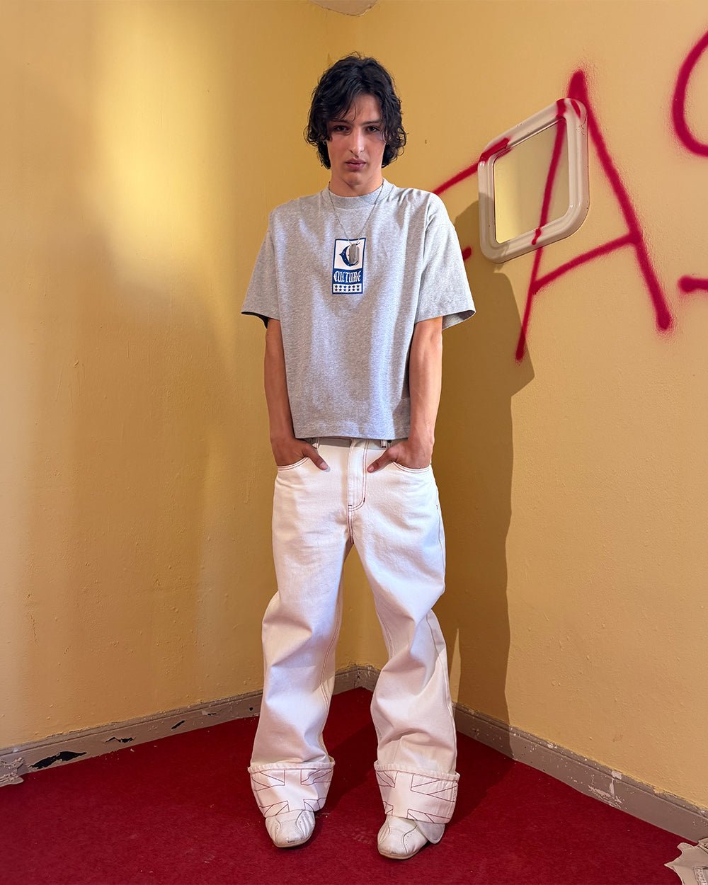 TOP BOY PANTS WHITE - Cold Culture