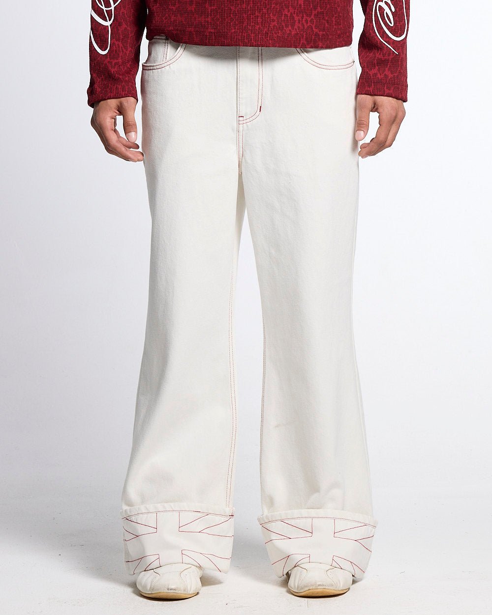 TOP BOY PANTS WHITE - Cold Culture