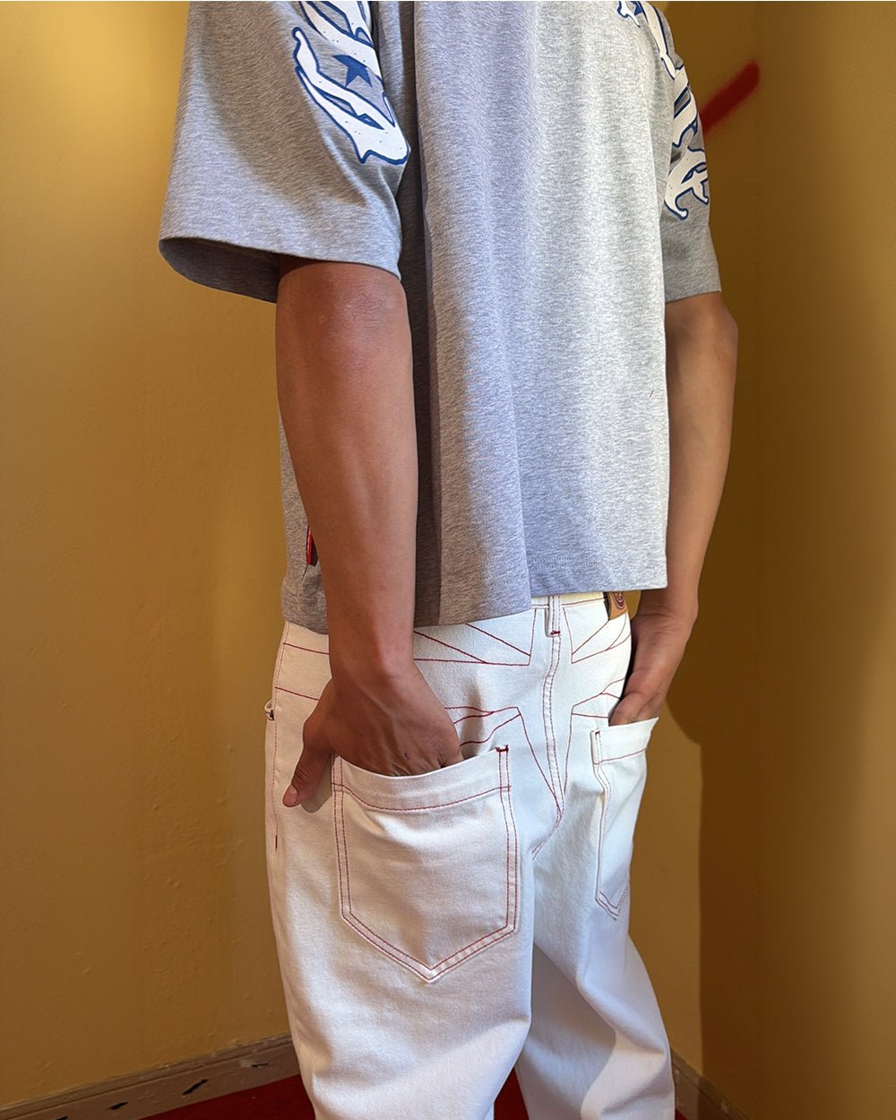 TOP BOY PANTS WHITE - Cold Culture