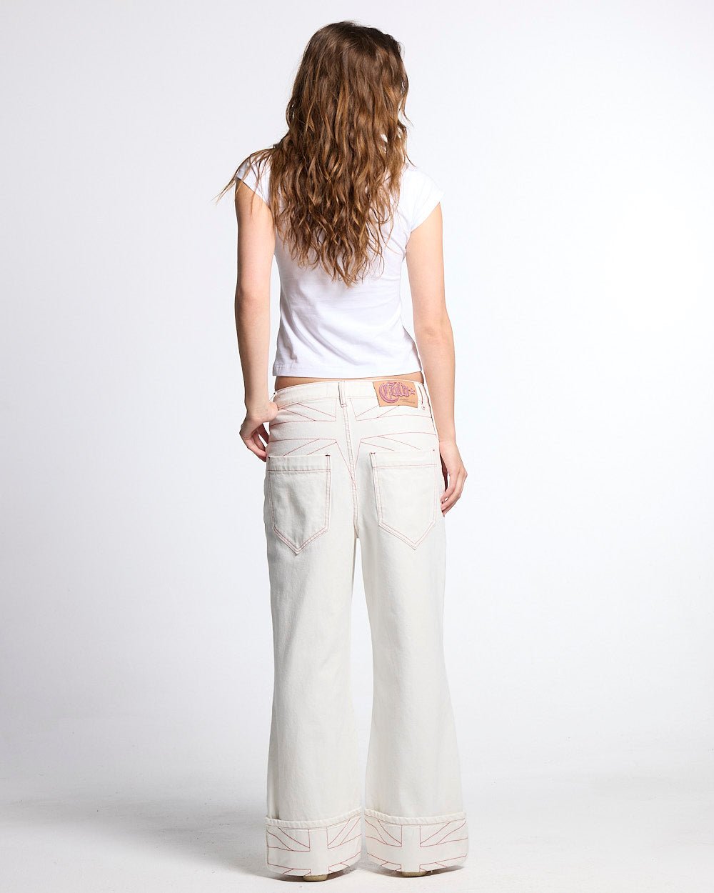 TOP BOY PANTS WHITE - Cold Culture