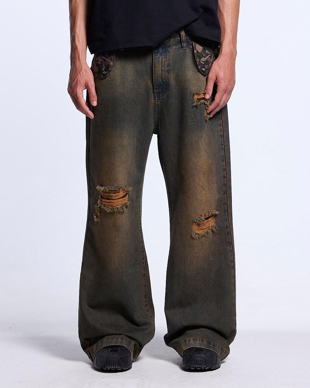 TORN V3 PANTS BLACK - Cold Culture