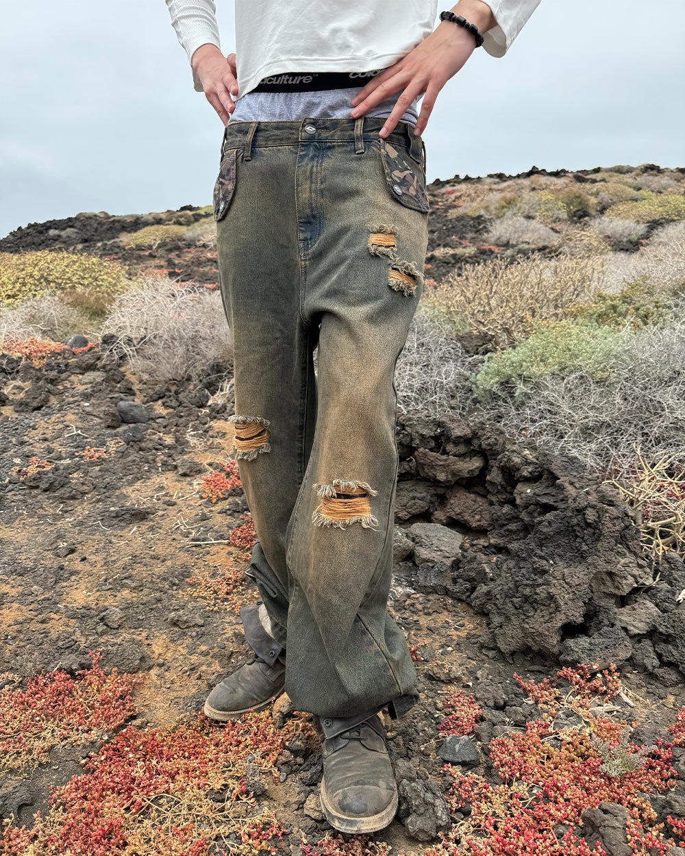 TORN V3 PANTS BLACK - Cold Culture