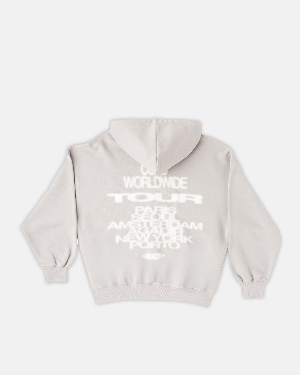 TOUR ZIP HOODIE GRANITE - COLD CULTURE