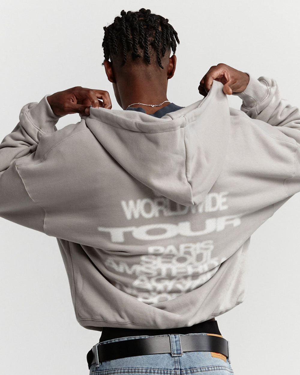 TOUR ZIP HOODIE GRANITE - COLD CULTURE