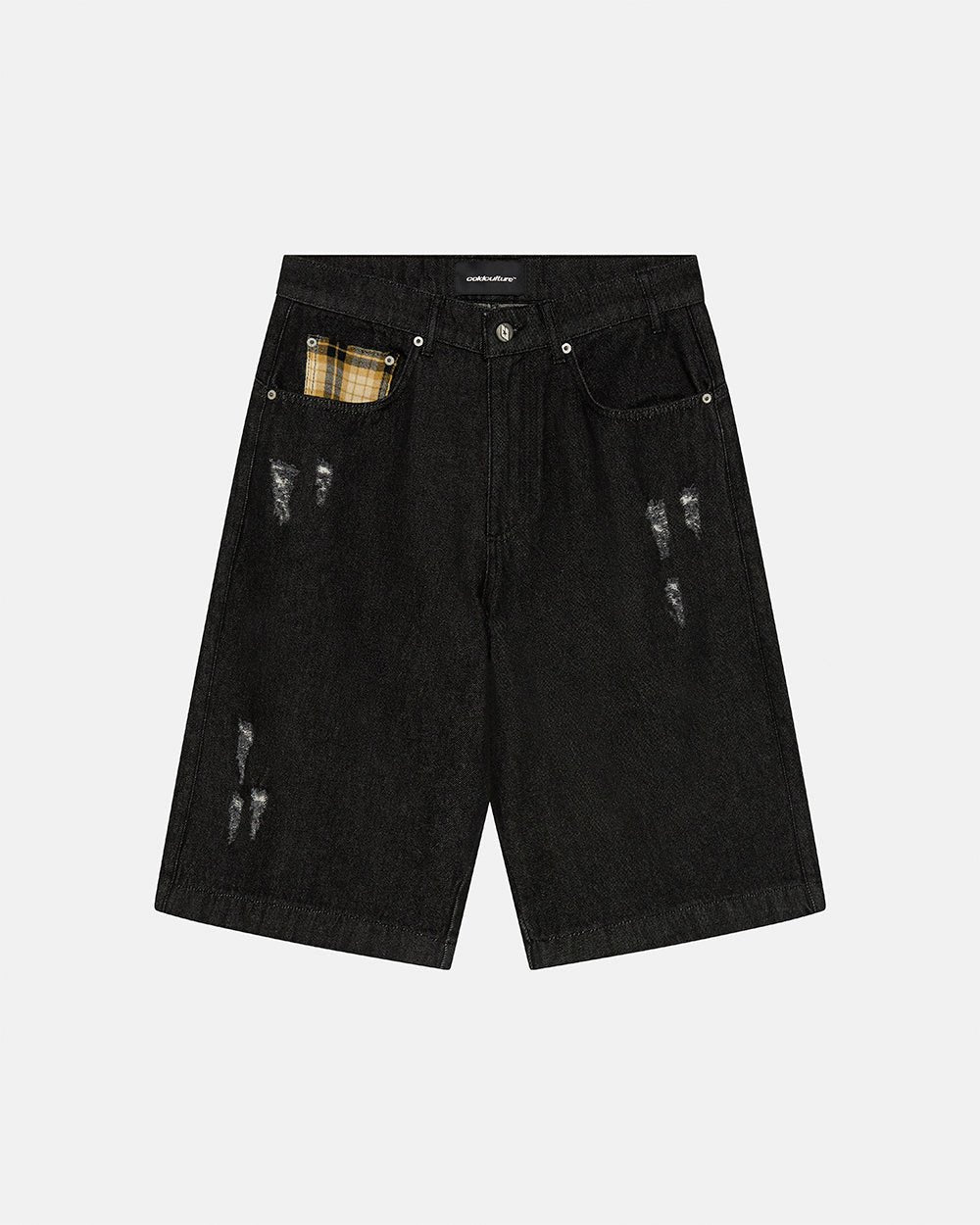 TOXIC SHORTS BLACK DENIM - Cold Culture