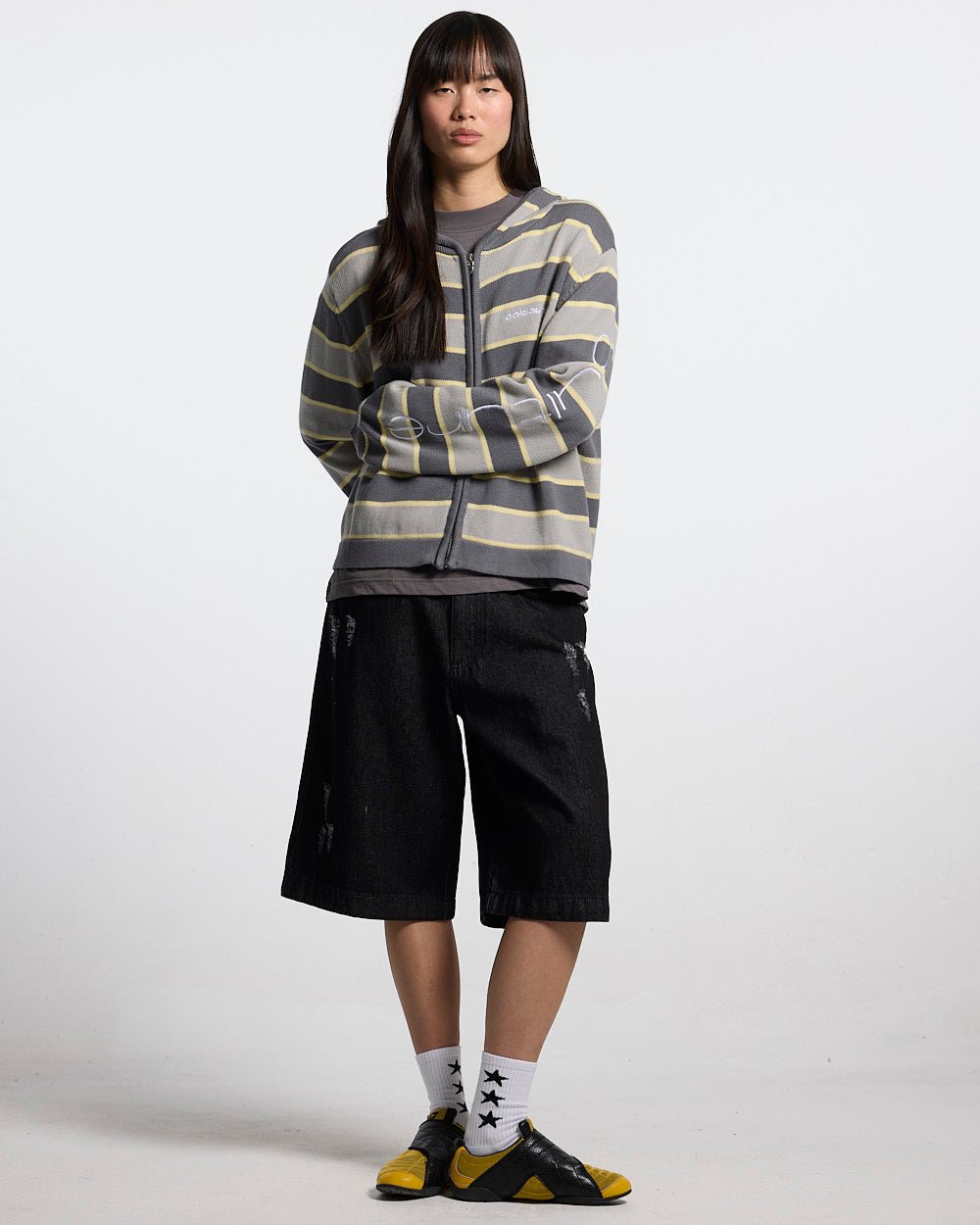 TOXIC SHORTS BLACK DENIM - Cold Culture